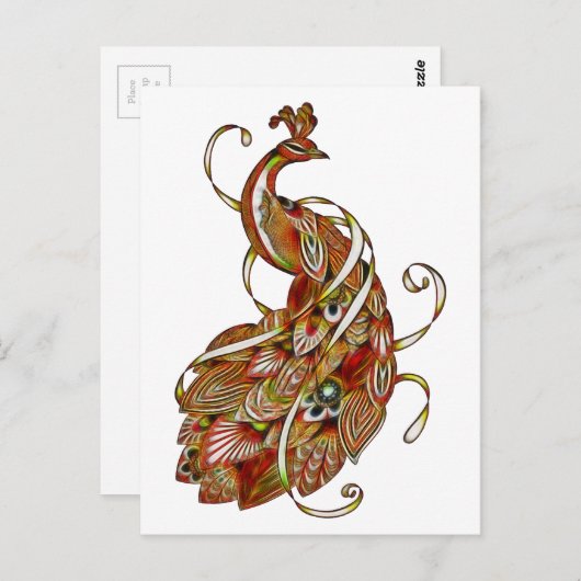 ピーコック2b ポストカード (正面/裏面)