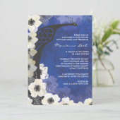 ピーコック&アネモネフラワーズバルミツワー招待状 招待状 (スタンド正面)