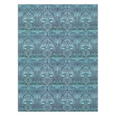 ピーコック・アンド・ドラゴンウィリアム・モリス・ネービー・ブルー・フローラ テーブルクロス (正面)