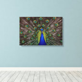 ピーコック キャンバスプリント (インサイチュ (ウッドフロア))