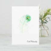 ピーコック·シビル·パートナーシップ·招待状 招待状 (スタンド正面)