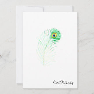 ピーコック·シビル·パートナーシップ·招待状 招待状