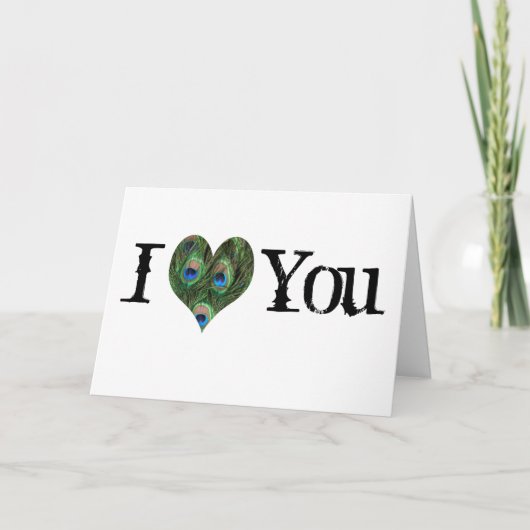 ピーコック·バレンタイン·デイ·カード シーズンカード (正面)