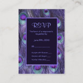 ピーコック フィザーリス パープル - 返信ください エンクロージャーカード (裏面)