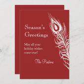 ピーコック フェアー ホリデー カード (正面/裏面)