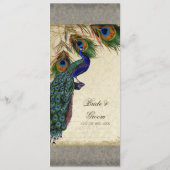 ピーコック&フェザーマッチンエレガントグディナーメニュー メニュー (裏面)