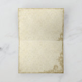 ピーコック＆フェザー フォーマル サンクス ノート ブラック タン (内部)