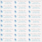 ピーコック フェザー モダン ウェディング ゲスト アドレス スティック シール (正面)