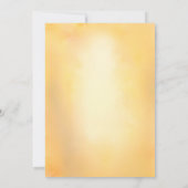 ピーコック フラワーのインド ヒンズー教婚約式 招待状 (裏面)