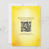 ピーコック フラワール インド ヒンズー教 結婚式 QRコード 招待状 (裏面)