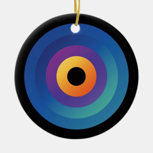 ピーコック フレーム (サーキュラー) セラミックオーナメント (正面)