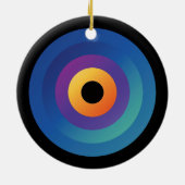 ピーコック フレーム (サーキュラー) セラミックオーナメント (裏面)