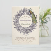 ピーコック ブライダルシャワーの招待状 招待状 (スタンド正面)