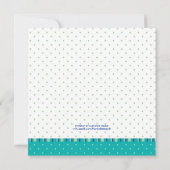 ピーコック ブライダルシャワーの招待状 招待状 (裏面)