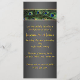 ピーコック ブライダルシャワー 招待状