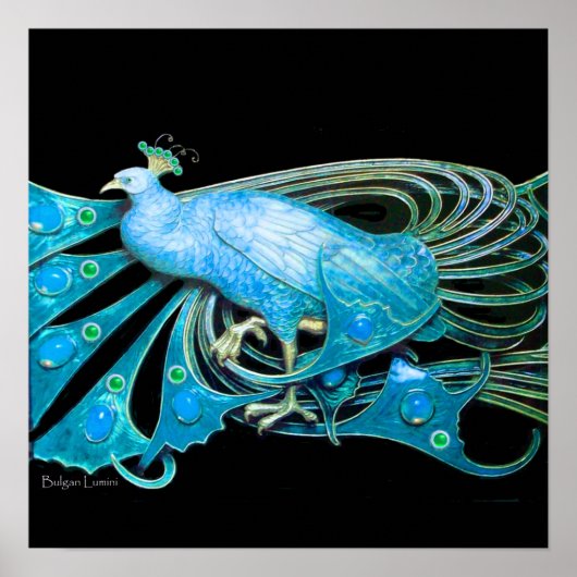 ピーコック,ブルーターカーゼ,グリーンブラック ポスター (正面)