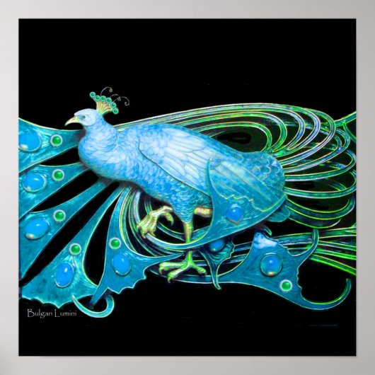 ピーコック，ブルーターカーゼ，グリーンブラック ポスター (正面)