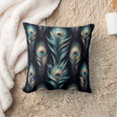 ピーコック プルームス クッション (ブランケット)