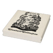 ピーコック、レディ、バタフライ、ウサギ エクスリブリス 本 ラバースタンプ (スタンプ)