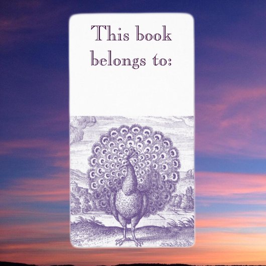 ピーコック、ヴィンテージ版木、銅版、版画 ラベル