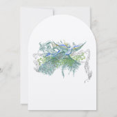 ピーコック ヴィンテージ ラブ バーズ 招待状 (裏面)