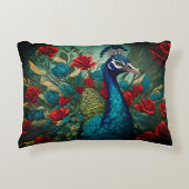 ピーコック：自然の喜びのお祝い アクセントクッション (正面)