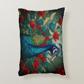ピーコック：自然の喜びのお祝い アクセントクッション (正面(垂直))