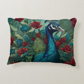 ピーコック：自然の喜びのお祝い アクセントクッション (裏面)
