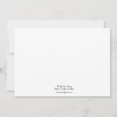 ピーコック -1 ウェディング 招待状 (裏面)