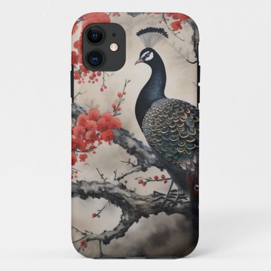 ピーコックIphoneケース Case-Mate iPhoneケース (裏面)