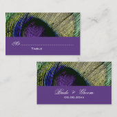 ピーコックnパープルパーティープレイス プレイスカード (正面/裏面)