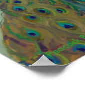 ピーコックw/Dahlia's by Rachel Uchizono ポスター (角)