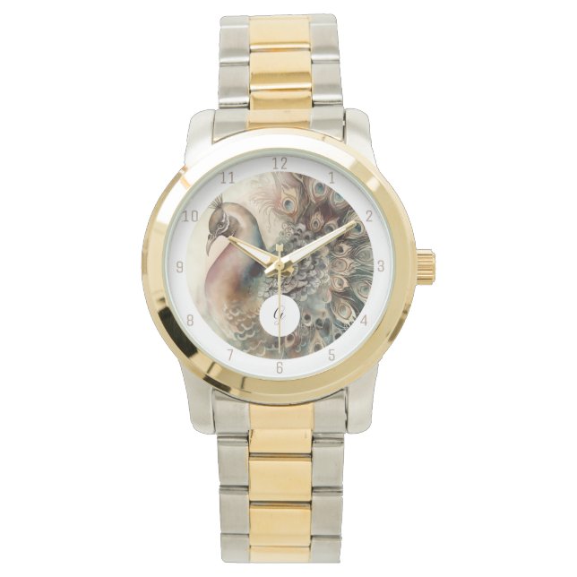 ピーコッスタイリッシュク時計 | イニシャルの追加 腕時計 (正面)