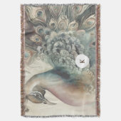 ピーコッスタイリッシュク | イニシャルの追加 スローブランケット (正面縦)