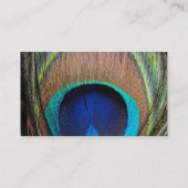 ピーコッパーソナライズされたクの羽 名刺 (裏面)