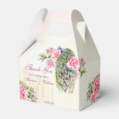 ピーコッビクトリアンクヴィンテージピンクのバラ フェイバーボックス (正面サイド)