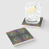 ピーコッモダンク ストーンコースター (横)