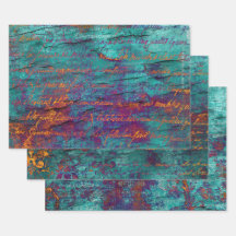 ピーコッユニーククティール（緑がかった色）、マゼンタ、紫の青のテクスチャ