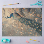 ピーコッ威厳のあるク中さくらんぼの花 薄葉紙 (クラフト)