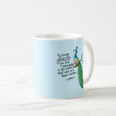 ピーコッ感動的ク コーヒーマグカップ (正面右)