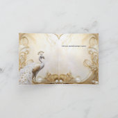 ピーコッ感謝していクホッエレガントト金ゴールドシック カード (内部)