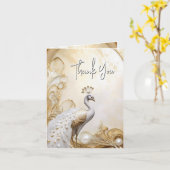 ピーコッ感謝していクホッエレガントト金ゴールドシック カード (黄色い花)