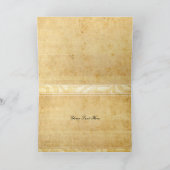 ピーコッ素朴クフェザ結婚ーズ·サンキュー サンキューカード (内部)