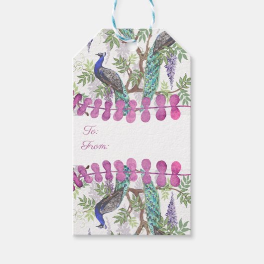 ピーコッ結婚ク ギフトタグ (正面)