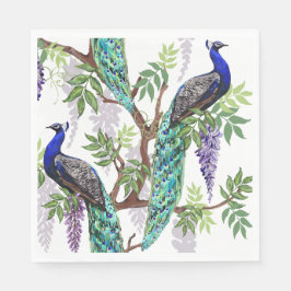 ピーコッ結婚ク スタンダードランチョンナプキン