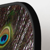 ピーコッ誇りを持ったクカスタムモノグラム ピックルボールラケット (左詳細)