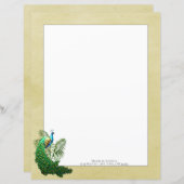 ピーコッ鮮やかク |黄色の紙シート (正面/裏面)