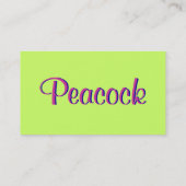 ピーコポップ・アートのック 名刺 (裏面)