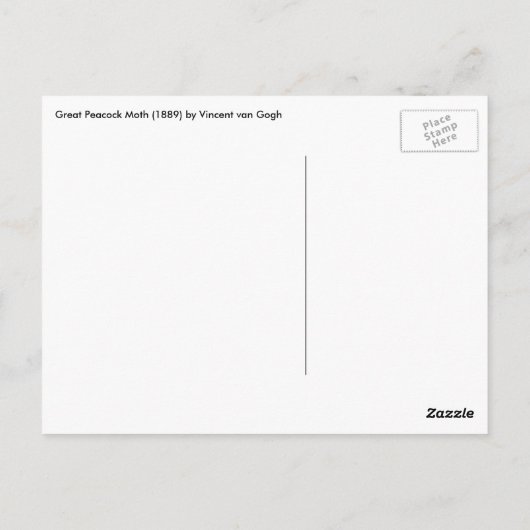 ピーコ素晴らしックモスバイヴィンセントヴァンゴッホ ポストカード (裏面)