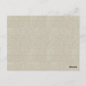 ピーコ素朴ック結婚のテーブル番号カード ポストカード (裏面)